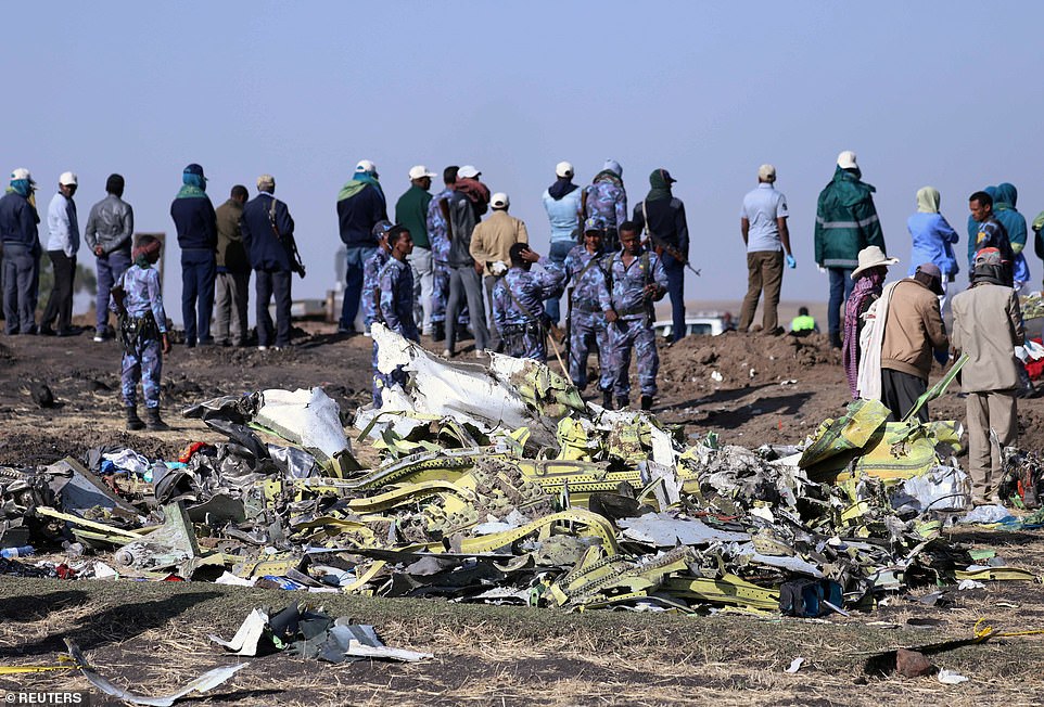 Boeing 737 max crash site